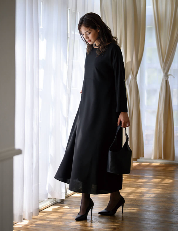 ブラックフォーマル喪服を卒園式や卒業式に着回し出来るコーディネート